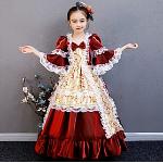 Rote Prinzessin-Kostüme aus Polyester für Kinder 