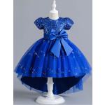 Blaue Elegante Kinderfestkleider für Mädchen 