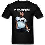 Prison Break T-Bag T-Shirt Mens Funny Man Clothing Black T Shirt Summer Printed Tops Cotton Tees Hipster Designer Tshirt