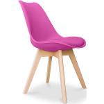 Reduzierte Fuchsiafarbene Skandinavische Bürostühle & Schreibtischstühle matt aus Massivholz Breite 50-100cm, Höhe 50-100cm, Tiefe 0-50cm 