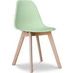 Reduzierte Pastellgrüne Skandinavische Esszimmerstühle & Küchenstühle aus Massivholz Breite 0-50cm, Höhe 50-100cm, Tiefe 50-100cm 