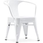 Reduzierte Weiße Kinderstühle aus Metall mit Armlehne Breite 0-50cm, Höhe 50-100cm, Tiefe 0-50cm 