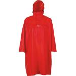 Rote Regenponchos & Regencapes mit Reißverschluss aus Polyamid für Herren Größe XS 