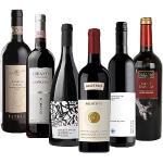 The Wine Guys Probierpaket „Rotweinreise durch Italien“| Weinpaket mit sechs verschiedenen italienischen Rotweinen (6 x 0,75 l ) | Tolles Wein Tasting-Set | 750 ml (6er Pack)