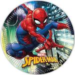 Bunte Procos Spiderman Nachhaltige Runde Partyteller 23 cm Einweg 8-teilig 
