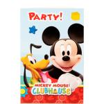 Procos Entenhausen Micky Maus Einladungskarten & Einladungen mit Maus-Motiv 6-teilig für Partys 