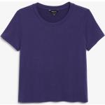 Auberginefarbene Monki T-Shirts für Damen Größe M 