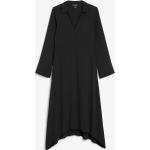 Schwarze Monki V-Ausschnitt Freizeitkleider für Damen Größe M 