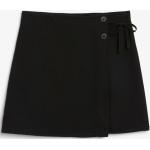 Schwarze Monki Mini Leinenröcke aus Baumwolle für Damen Größe XS 
