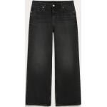 Schwarze Loose Fit Monki Bio Hüftjeans & Low Waist Jeans aus Denim für Damen Größe S 