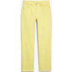 Zitronengelbe Monki Bio Straight Leg Jeans aus Denim für Damen Größe XS Weite 29, Länge 32 