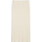Cremefarbene Elegante Monki Maxi Maxiröcke aus Baumwolle enganliegend für Damen Größe XL 