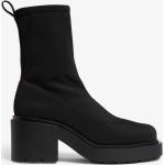 Schwarze Monki Runde Sock-Boots für Damen Größe 40 