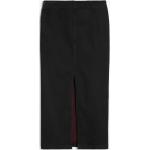 Schwarze Monki Maxi Jeansröcke mit Reißverschluss aus Baumwolle für Damen Größe M 