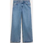 Blaue Monki Hüftjeans & Low Waist Jeans aus Denim für Damen Größe XS Weite 24, Länge 32 