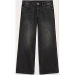 Schwarze Monki Bio Hüftjeans & Low Waist Jeans aus Denim für Damen Größe XS Weite 27, Länge 34 