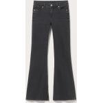 Schwarze Monki Hüftjeans & Low Waist Jeans aus Denim enganliegend für Damen Größe XS Weite 24, Länge 32 