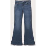 Blaue Monki Hüftjeans & Low Waist Jeans aus Denim enganliegend für Damen Größe XS Weite 25, Länge 32 