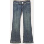 Blaue Monki Hüftjeans & Low Waist Jeans aus Denim für Damen 