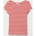 Rote Gestreifte Monki U-Boot-Ausschnitt T-Shirts aus Baumwolle für Damen Größe S 