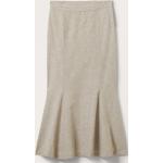Weiße Monki Maxi Leinenröcke mit Reißverschluss aus Leinen für Damen Größe XS 