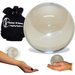 Profi Acrylkugel 85mm (L) Acrylball Crystal für Kontaktjonglage / Jonglierbälle + Schutzkleidung Fleece gefüttert Reisetasche.