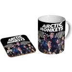 Profiles Arctic Monkeys Collage – Keramik-Kaffeetasse + Untersetzer, Geschenkset