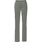 Reduzierte Khakifarbene Brax Raphaela by Brax Slim Fit Jeans mit Reißverschluss aus Jersey maschinenwaschbar für Damen Größe L Petite 