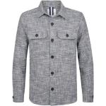 Marineblaue Casual Profuomo Boucle-Jacken aus Baumwollmischung für Herren Größe M 