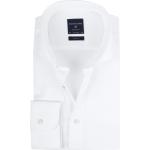 Weiße Unifarbene Langärmelige Profuomo Herrenlangarmhemden für den für den Frühling 