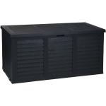 Dunkelgraue Moderne Progarden Auflagenboxen & Gartenboxen 201l - 300l aus Kunststoff mit Rollen 