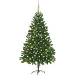 Grüne 210 cm LED-Weihnachtsbäume aus Stahl 