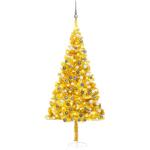Graue 180 cm LED-Weihnachtsbäume glänzend aus Stahl 