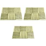 Grüne Quadratische Terrassenplatten & Terrassenfliesen imprägniert aus Kiefer 