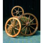 Reduzierte 14 cm Promadino Wagenräder aus Holz 