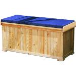 Blaue Gartenmöbel Holz aus Massivholz Breite 50-100cm, Höhe 50-100cm, Tiefe 100-150cm 