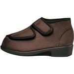 Braune Promed Orthopädische Schuhe mit Klettverschluss in Breitweite aus Textil leicht für Damen Größe 38 