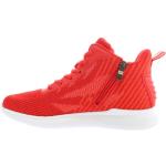 Rote High Top Sneaker & Sneaker Boots mit Reißverschluss in Breitweite aus Mesh mit herausnehmbarem Fußbett für Damen Größe 38 