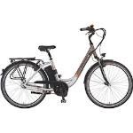E-Bike PROPHETE "Geniesser pro" E-Bikes grau (grau, braun) Elektro-Cityräder