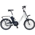 PROPHETE URBANICER E-Bike 20' Kompakt-/Faltrad (Laufradgröße: 20 Zoll, Rahmenhöhe: 46 cm, Unisex-Rad, 374 Wh, Weißkreide)