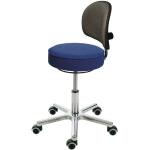 Blaue Ergonomische Bürostühle & orthopädische Bürostühle  aus Kunstleder höhenverstellbar 