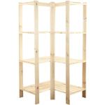 Beige Rustikale Holzküchenregale aus Kiefer Breite 0-50cm, Höhe 150-200cm, Tiefe 50-100cm 