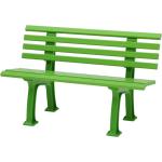 Apfelgrüne Moderne 2-Sitzer-Gartenbänke aus Kunststoff UV-beständig Breite 100-150cm, Höhe 50-100cm, Tiefe 50-100cm 