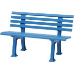 Himmelblaue Moderne 2-Sitzer-Gartenbänke aus Kunststoff UV-beständig Breite 100-150cm, Höhe 50-100cm, Tiefe 50-100cm 