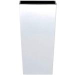 Reduzierte Weiße 45 cm Prosperplast Urbi Quadratische Übertöpfe 45 cm aus Kunststoff 