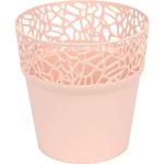Peachfarbene Prosperplast Style & Chic Naturo Blumentopf aus Kunststoff 