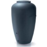 Anthrazitfarbene Prosperplast Aquacan Runde Regenwasser Amphoren 401l - 500l aus Kunststoff mit Deckel 