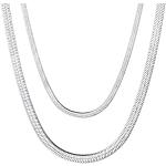 Nickelfreie Zweireihige Halsketten & Mehrlagige Halsketten aus Edelstahl für Damen 