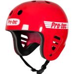 PROTEC FULL CUT WATER Helm gloss red - S