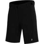 Schwarze Baggy-Shorts aus Polyester für Damen Größe L für den für den Sommer 